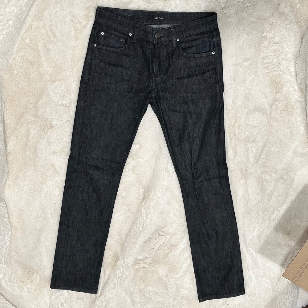 DSTLD Mens Solid Skinny Jeans